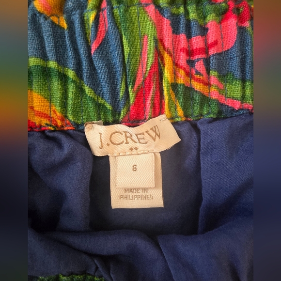 J. Crew women floral linen skirt - Picture 6 of 8